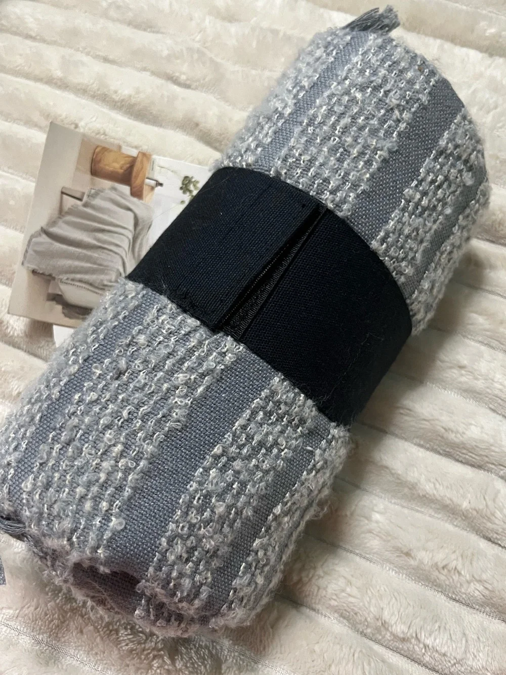 Pin Stripe Throw Blanket - Gray